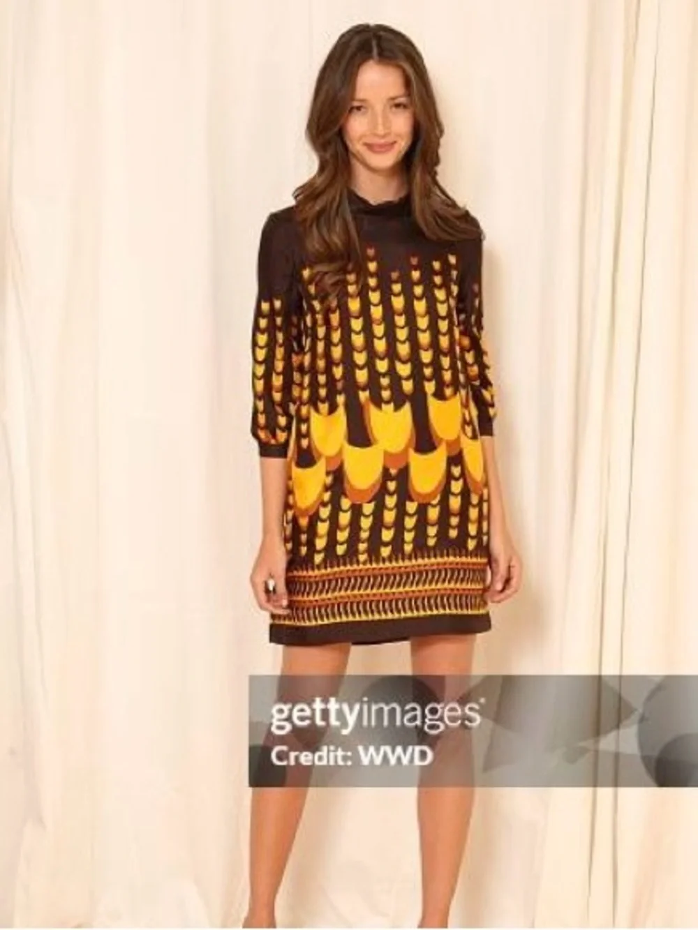 J. Crew Collection Silk Mod Mini Dress Retro Roll Neck 2008‎ Vintage Size 4